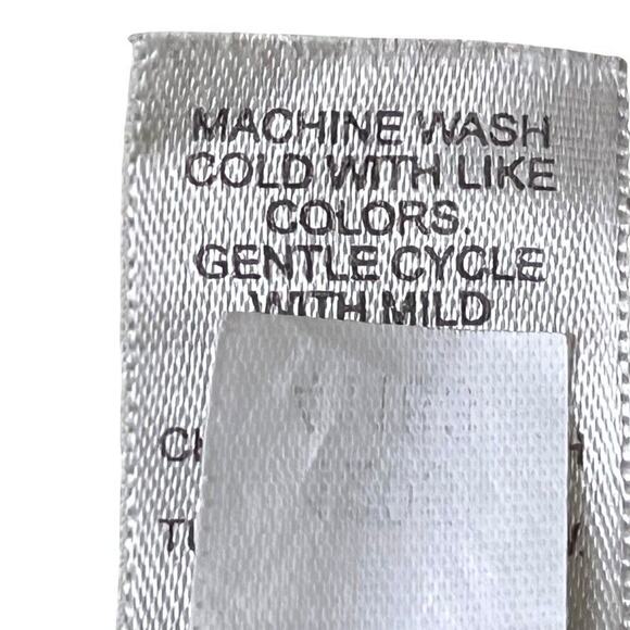 J Jill Womens Embroidered Long Sleeve Bell Sleeve Button Up Green Shirt Top sz 4 - Picture 16 of 16